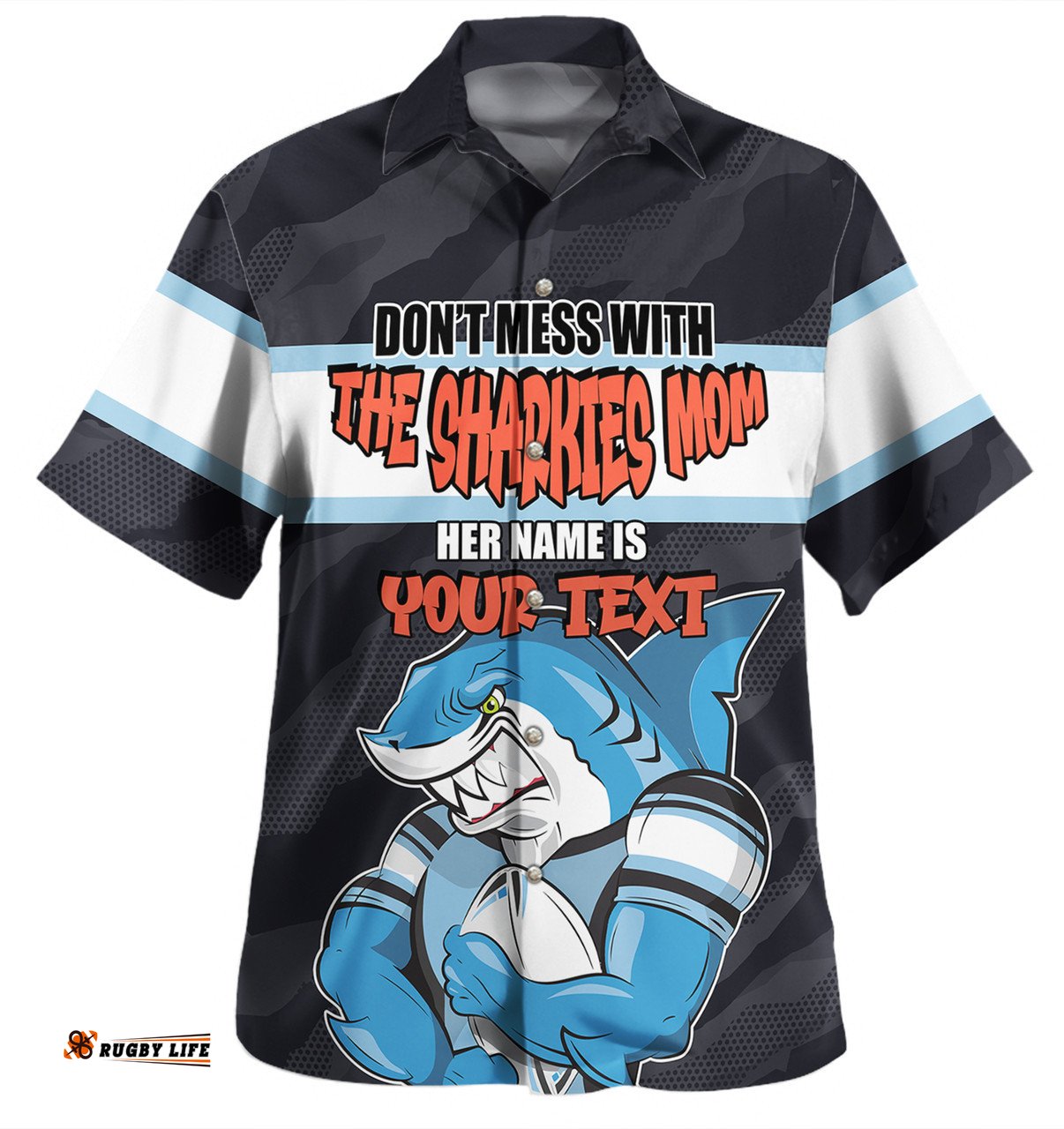 Amazing Aussie Cronulla Sutherland Sharks Mother's Day Screaming Mom and Crazy Fan Hawaiian Shirt