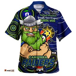 Amazing Aussie Canberra Raiders Spirit Of NAIDOC Series Hawaiian Shirt
