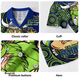Amazing Aussie Canberra Raiders Spirit Of NAIDOC Series Hawaiian Shirt