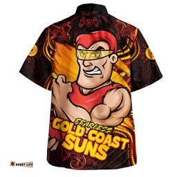 Amazing Aussie Gold Coast SUNS Spirit Warriors Of The Game Hawaiian Shirt