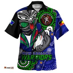 Amazing Aussie New Zealand Warriors Power Through Generations NAIDOC Edition Hawaiian Shirt