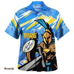 Amazing Aussie Gold Coast Titans Sport Theme Song Hawaiian Shirt