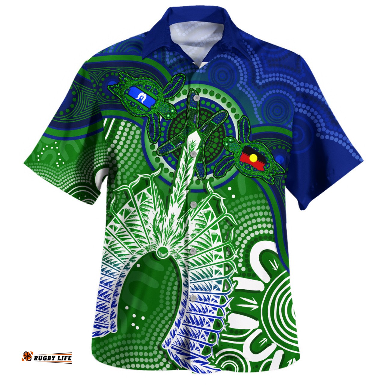 Amazing Aussie Indigenous Australian Aboriginal Spirit Of The Turtle Dreaming Path Hawaiian Shirt