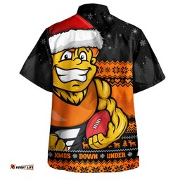 Amazing Aussie GWS GIANTS Merry Christmas Down Under Footy Power Style Hawaiian Shirt