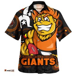 Amazing Aussie GWS GIANTS NAIDOC Spirit Of Country Hawaiian Shirt