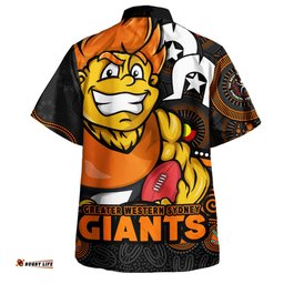 Amazing Aussie GWS GIANTS NAIDOC Spirit Of Country Hawaiian Shirt
