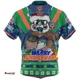 Amazing Aussie New Zealand Warriors Christmas Custom Warriors Santa Aussie Big Things Hawaiian Shirt