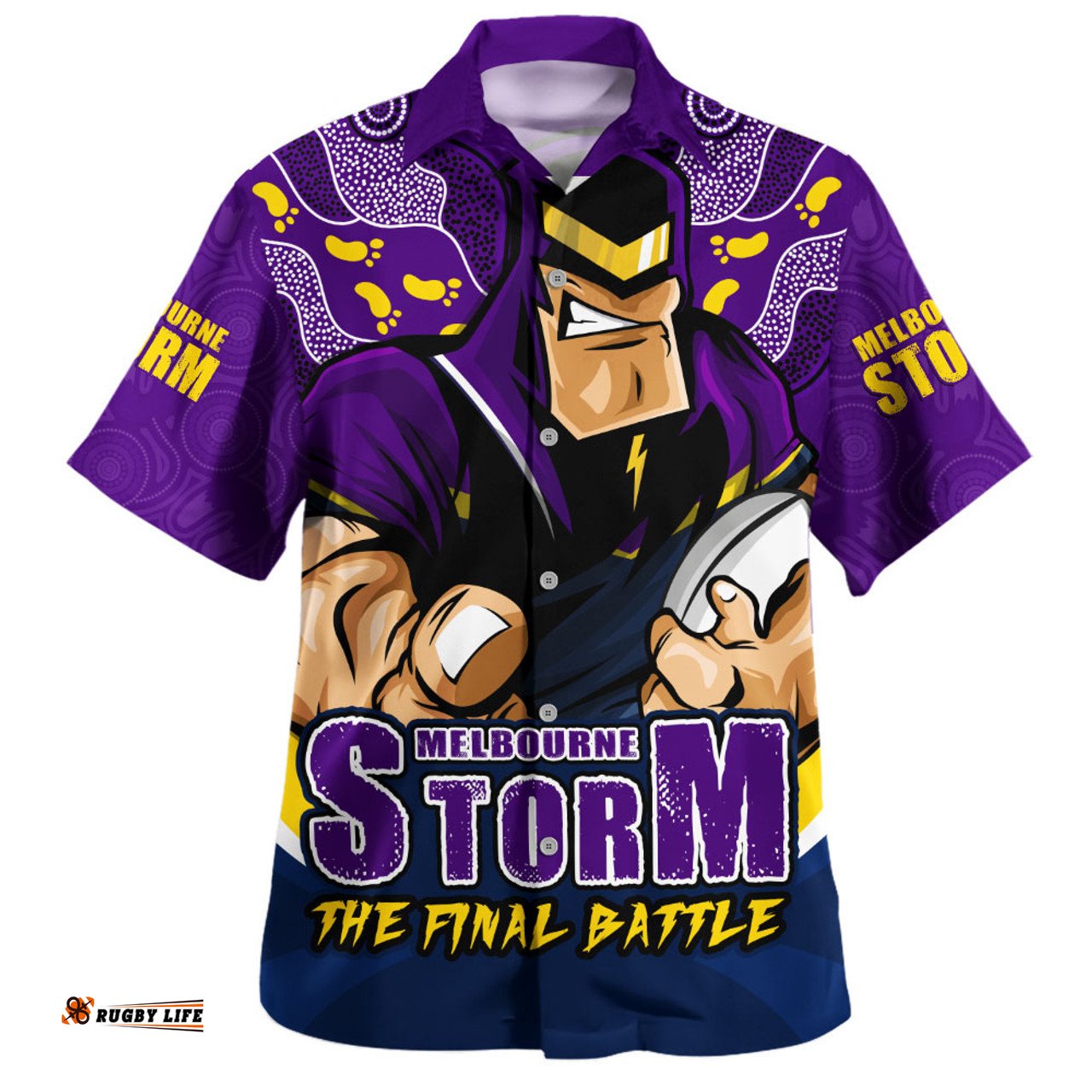 Amazing Aussie Melbourne Storm Final Clash Battle Edition Hawaiian Shirt