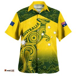 Amazing Aussie Indigenous Australian Aboriginal Dreamtime Kangaroo Australia Pride Hawaiian Shirt