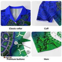 Amazing Aussie Indigenous Australian Aboriginal Island Heart Turtle Path Hawaiian Shirt