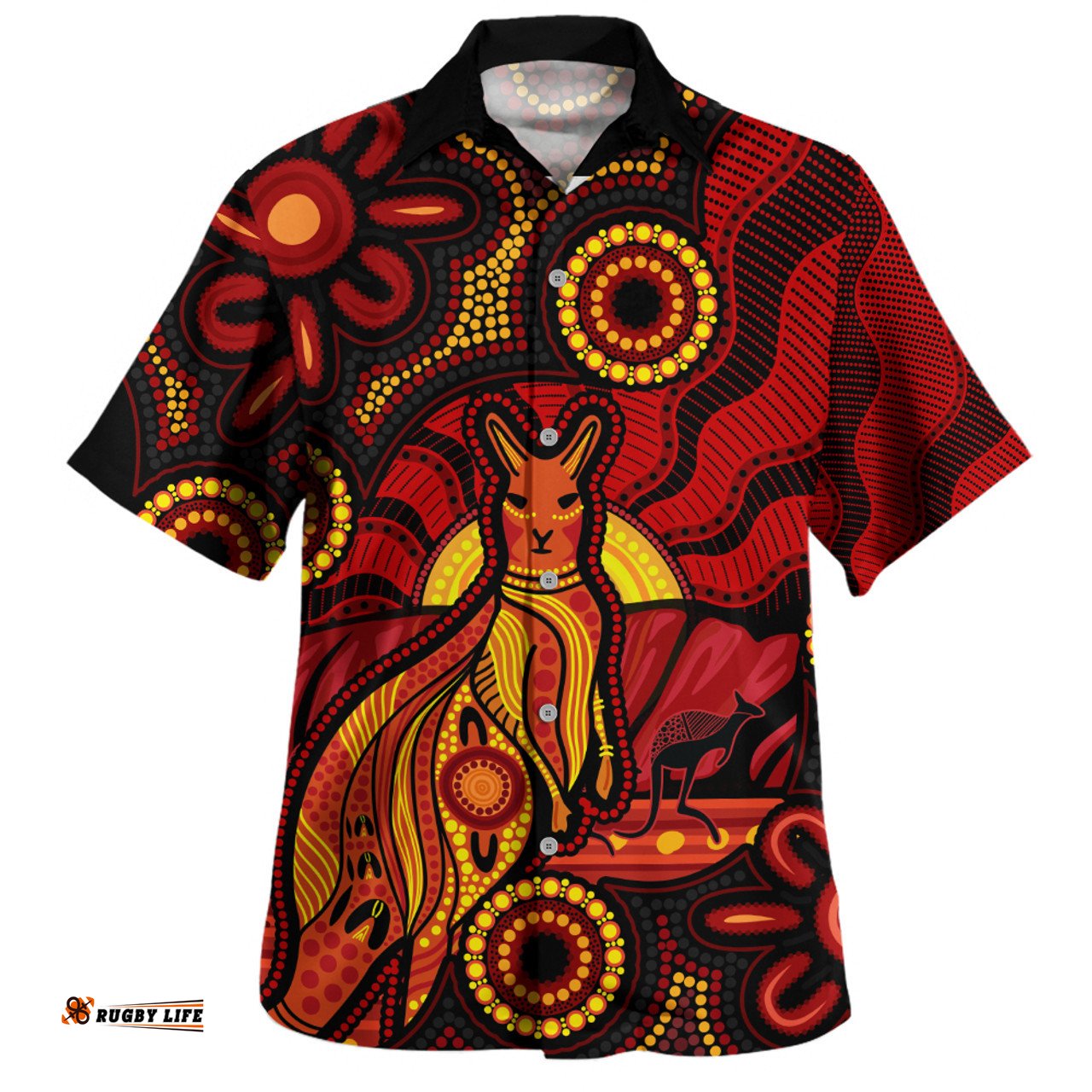 Amazing Aussie Indigenous Australian Aboriginal Echoes Of The Dreaming Hawaiian Shirt
