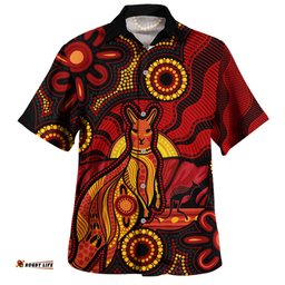 Amazing Aussie Indigenous Australian Aboriginal Echoes Of The Dreaming Hawaiian Shirt