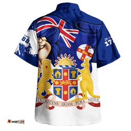 Amazing Aussie New South Wales Power Pride And Heritage Crest Hawaiian Shirt