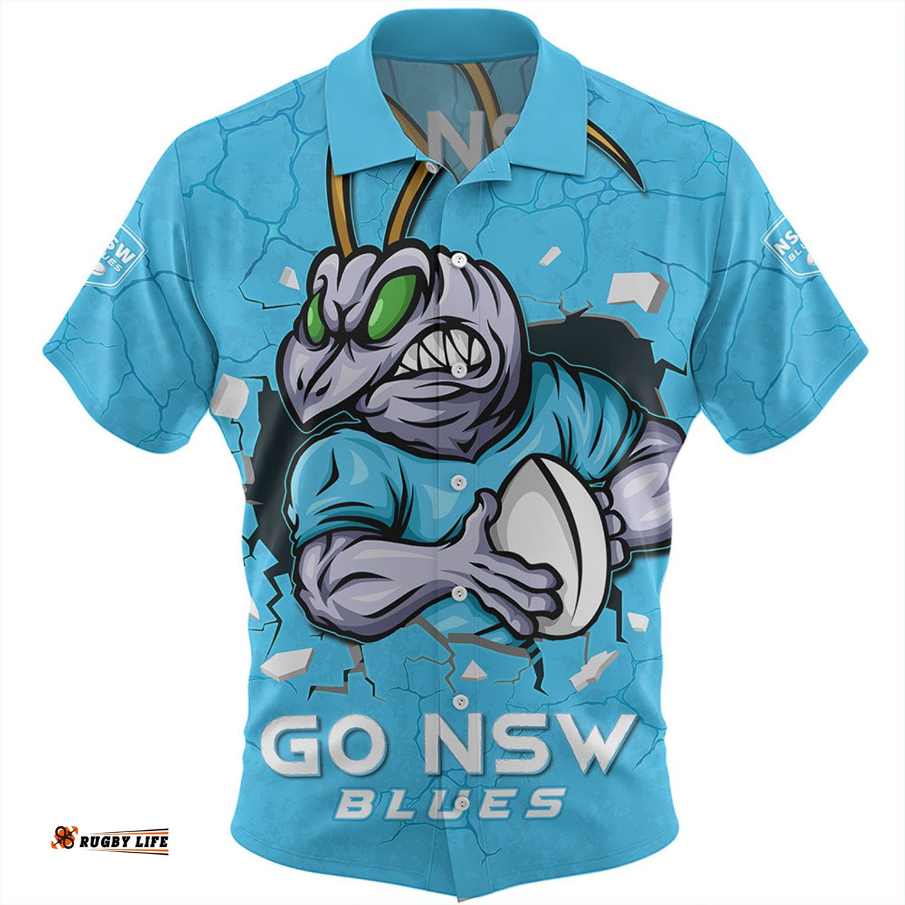 Amazing Aussie New South Wales Blues Go NSW Blues Break The Limit Hawaiian Shirt