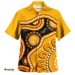 Amazing Aussie Indigenous Australian Aboriginal Sun Pathway Walkabout Hawaiian Shirt