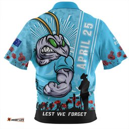 Amazing Aussie New South Wales Blues Anzac Day Lest We Forget Strong Fighting Spirit Hawaiian Shirt