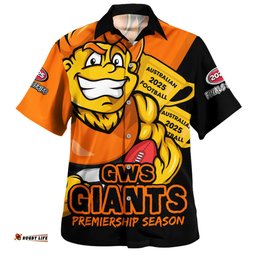 Amazing Aussie GWS GIANTS Australian Football Finals Premiership Spirit Hawaiian Shirt