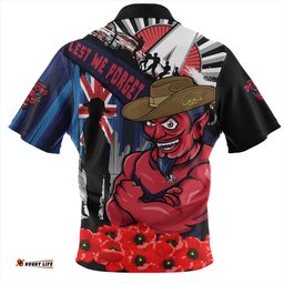 Amazing Aussie Melbourne Anzac Day Honor United In Spirit Hawaiian Shirt