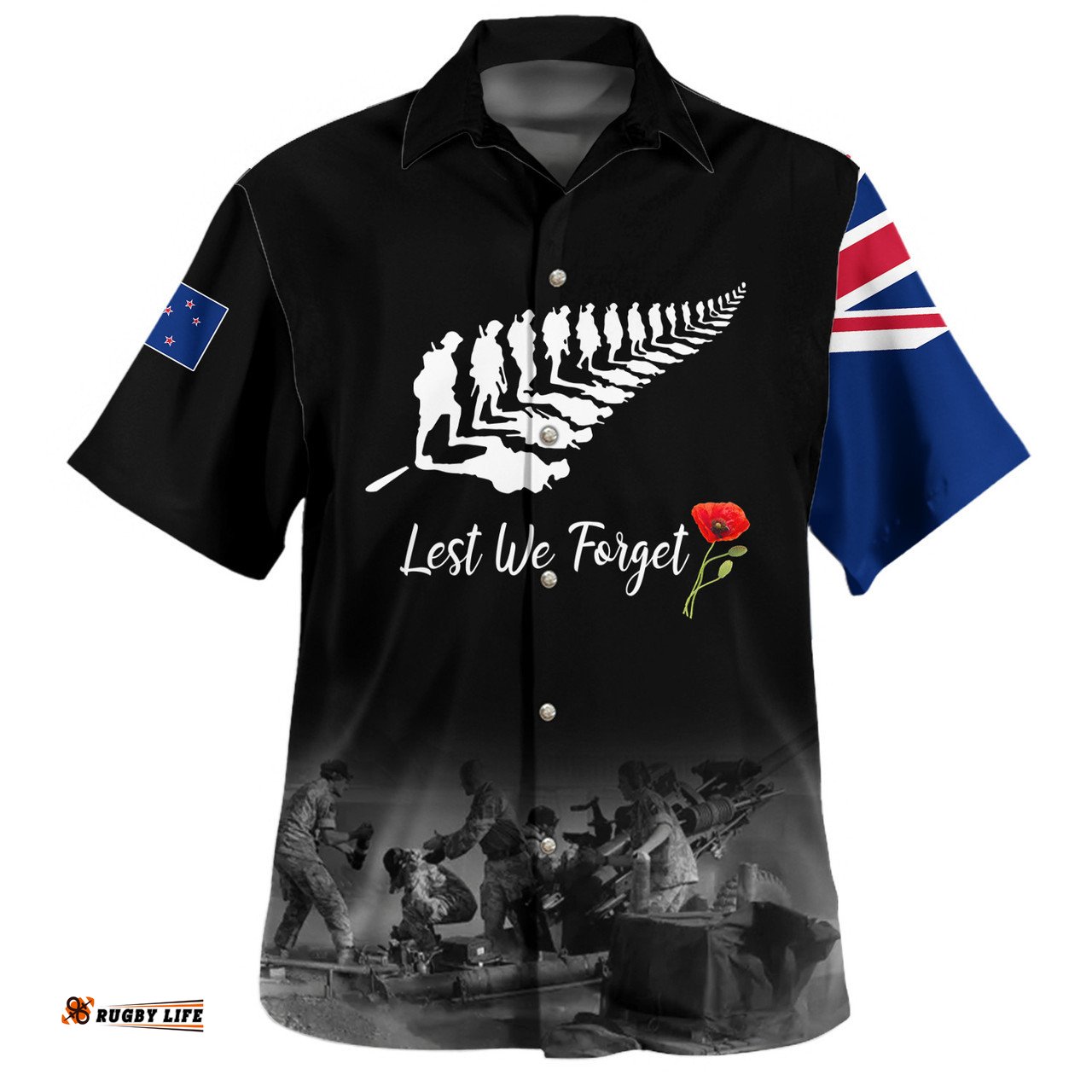 Amazing Aussie New Zealand Anzac Day Custom Stand For The Flag Kneel For The Fallen Shirt Hawaiian Shirt
