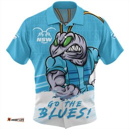 Amazing Aussie New South Wales Blues NSW Blues Word Cloud Style Hawaiian Shirt
