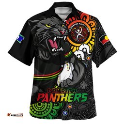 Amazing Aussie Penrith Panthers Power Through Generations NAIDOC Edition Hawaiian Shirt