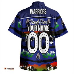 Amazing Aussie New Zealand Warriors Sport Eat Sleep Repeat With Tropical Patterns Hawaiian Shirt