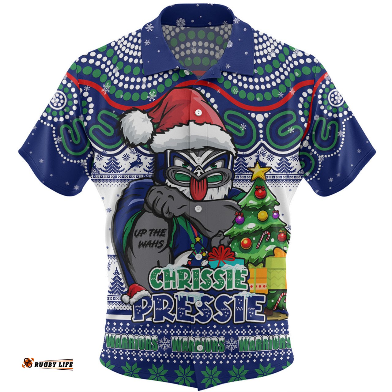 Amazing Aussie New Zealand Warriors Aussie Ugly Christmas For Die Hard Fan Supporters Hawaiian Shirt