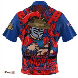 Amazing Aussie Newcastle Knights Ripped Legacy Of The Game The ANZAC Spirit Lives On Hawaiian Shirt