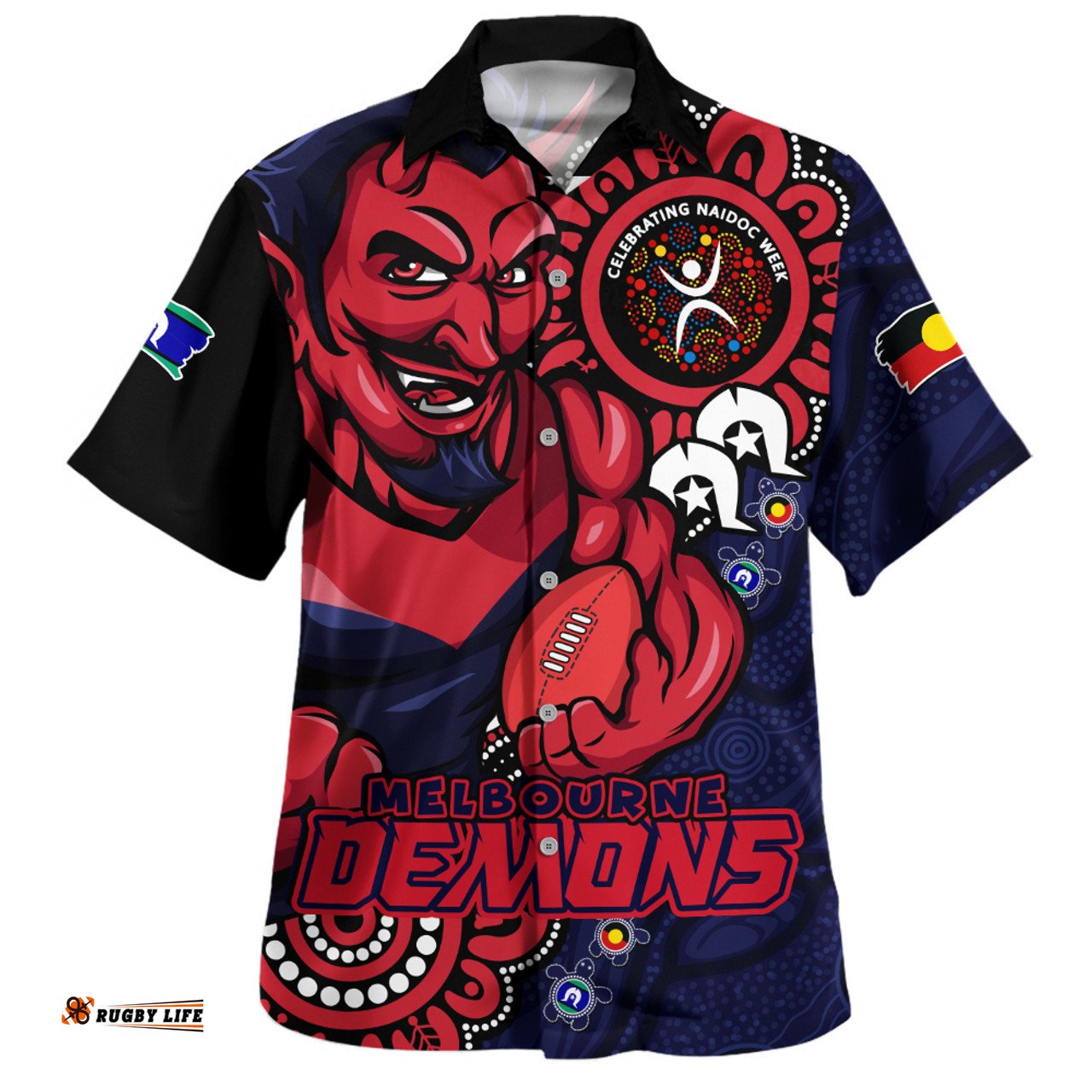 Amazing Aussie Melbourne Power Through Generations NAIDOC Edition Hawaiian Shirt