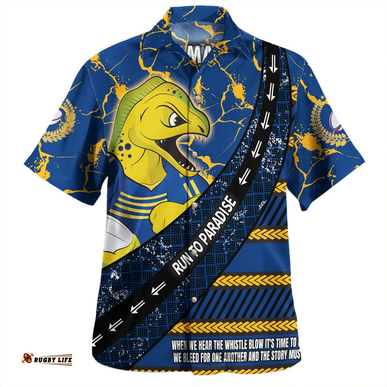 Amazing Aussie Parramatta Eels Sport Theme Song For Rugby With Sporty Style Hawaiian Shirt