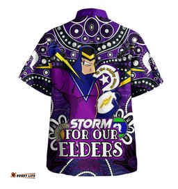 Amazing Aussie Melbourne Storm Naidoc Week Custom Melbourne Storm For Our Elders Hawaiian Shirt