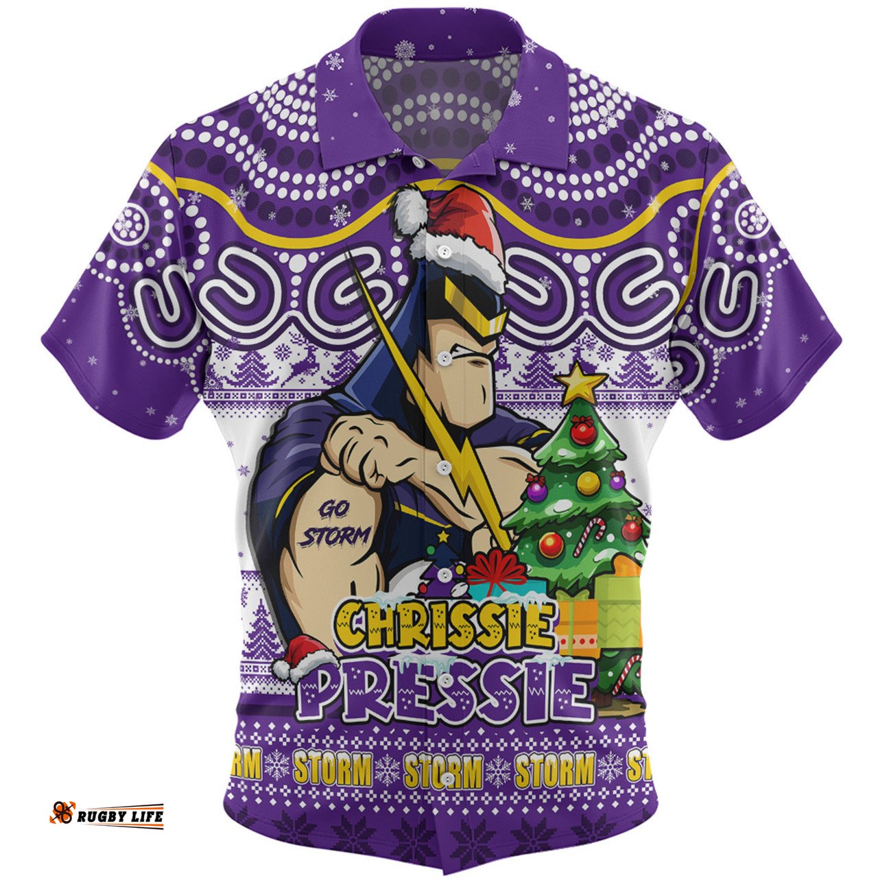 Amazing Aussie Melbourne Storm Aussie Ugly Christmas For Die Hard Fan Supporters Hawaiian Shirt