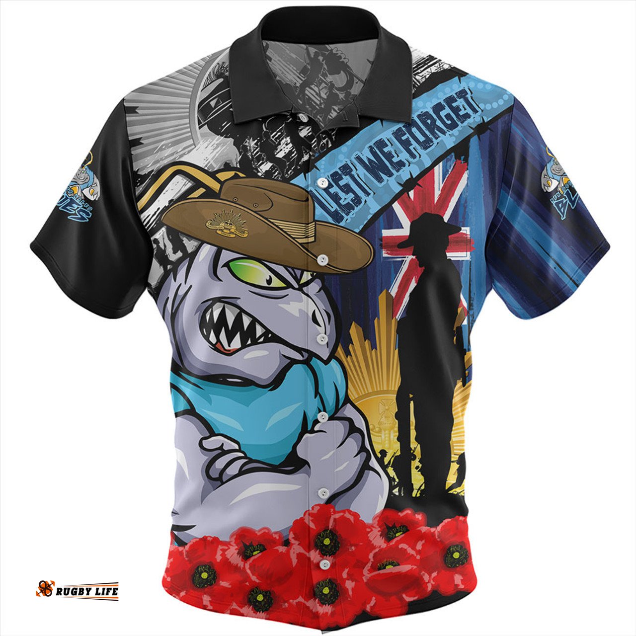 Amazing Aussie New South Wales Blues United In Spirit Anzac Day Tribute Hawaiian Shirt