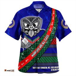 Amazing Aussie New Zealand Warriors Sport Theme Song For Rugby With Sporty Style Hawaiian Shirt