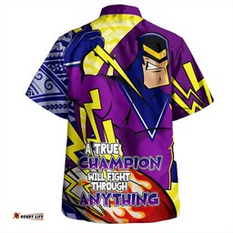 Amazing Aussie Melbourne Storm Grand Final A True Champion Will Fight Through Anything With Polynesian Patterns Hawaiian Shirt