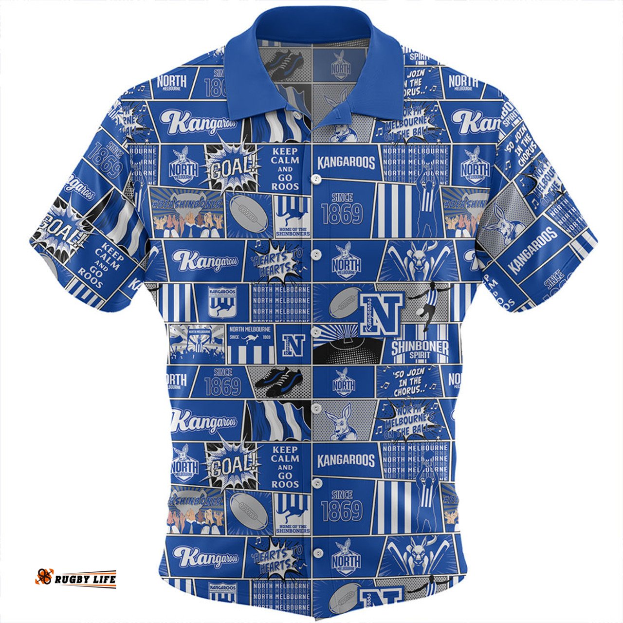 Amazing Aussie North Melbourne Legacy Of The Pride Comic Style Hawaiian Shirt