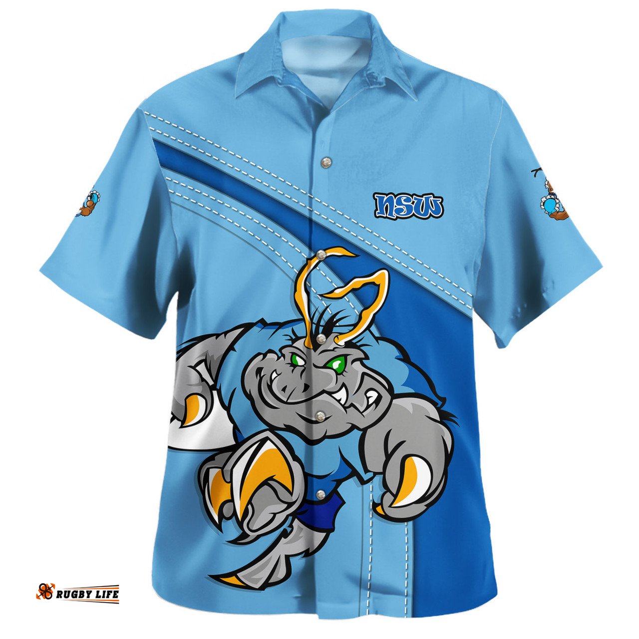 Amazing Aussie New South Wales Blues Custom Team Of Us Die Hard Fan Supporters Hawaiian Shirt
