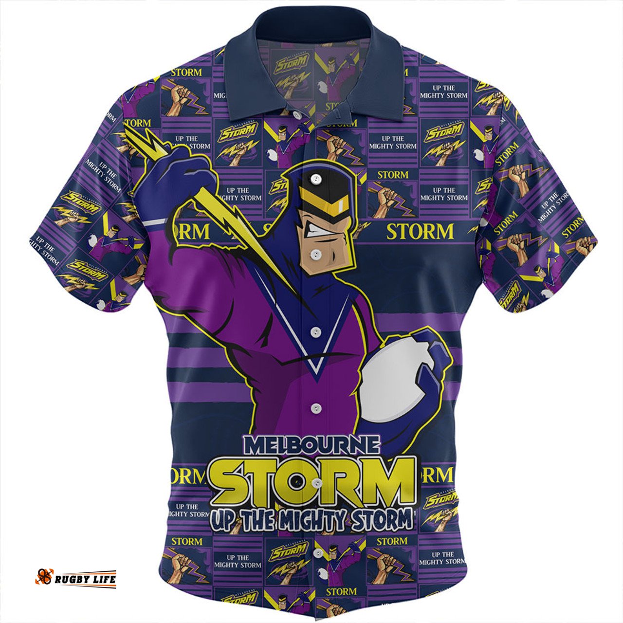 Amazing Aussie Melbourne Storm Champion��������s Pride Comic Style Hawaiian Shirt