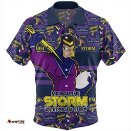 Amazing Aussie Melbourne Storm Champion��������s Pride Comic Style Hawaiian Shirt