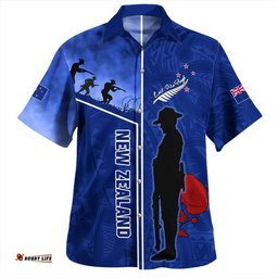 Amazing Aussie New Zealand Anzac Day Anzac Day Lest We Forget Poppy Hawaiian Shirt
