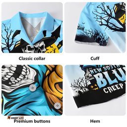 Amazing Aussie New South Wales Blues Dark Moon Rugby Halloween Battle Edition Hawaiian Shirt