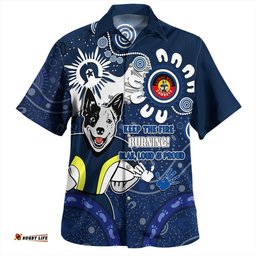 Amazing Aussie North Queensland Cowboys Aboriginal Indigenous Naidoc Week Dreamtime Dot Painting With Flag Hawaiian Shirt