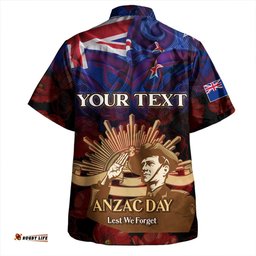 Amazing Aussie New Zealand Warriors Anzac Day Custom Soldier Maori Patterns Hawaiian Shirt
