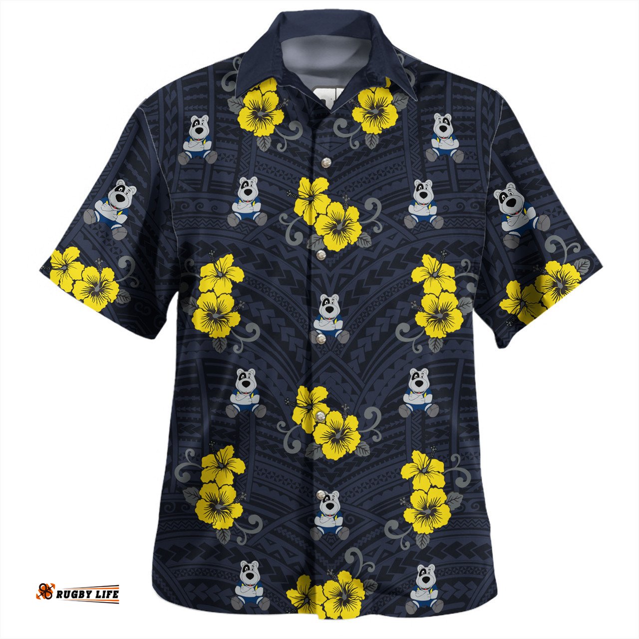 Amazing Aussie North Queensland Cowboys Custom North Queensland Cowboys With Maori Patterns Hawaiian Shirt
