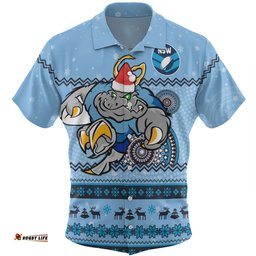 Amazing Aussie New South Wales Cockroaches Christmas Custom Ugly Xmas And Aboriginal Patterns For Die Hard Fan Hawaiian Shirt