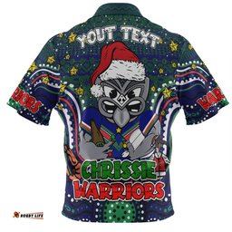 Amazing Aussie New Zealand Warriors Christmas Custom Christmas Knit Patterns Vintage Jersey Ugly Hawaiian Shirt