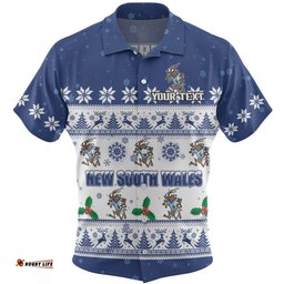 Amazing Aussie New South Wales Cockroaches Christmas Custom Special Ugly Christmas Hawaiian Shirt