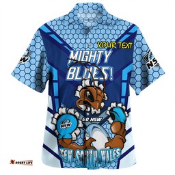 Amazing Aussie Cockroach Sport Custom Mighty Blues Hawaiian Shirt