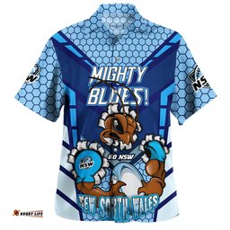 Amazing Aussie Cockroach Sport Custom Mighty Blues Hawaiian Shirt