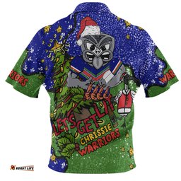 Amazing Aussie New Zealand Warriors Christmas Custom Let's Get Lit Chrisse Pressie Hawaiian Shirt
